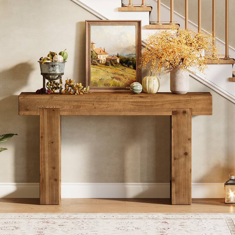 Wooden Console Table, Sofa Table for Behind Couch, Entryway, Hallway Living Room