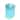 NINESTARS 3.2 Gallon Tiffany Blue Rectangular Motion Sensor Trash Can