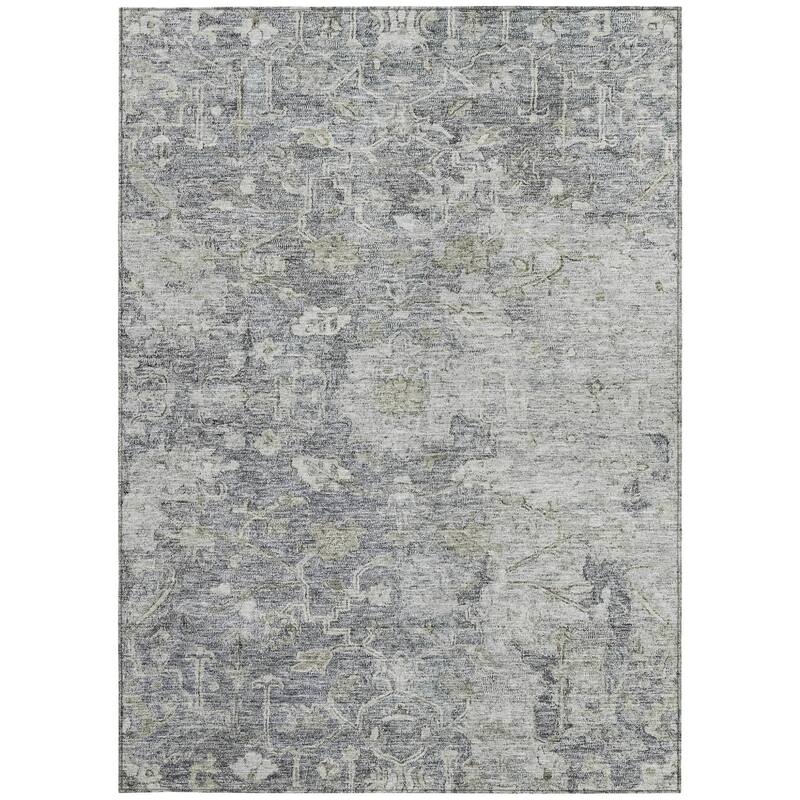 HomeRoots Oriental Traditional Rectangle Outdoor Rug