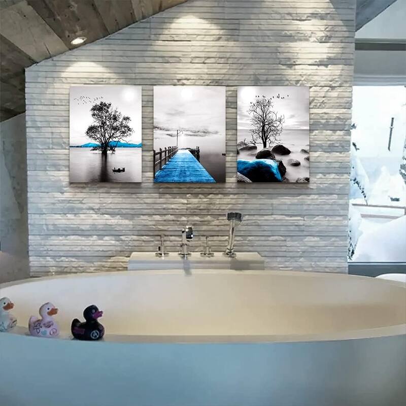 Black And White Ocean Landscape Wall Paintings