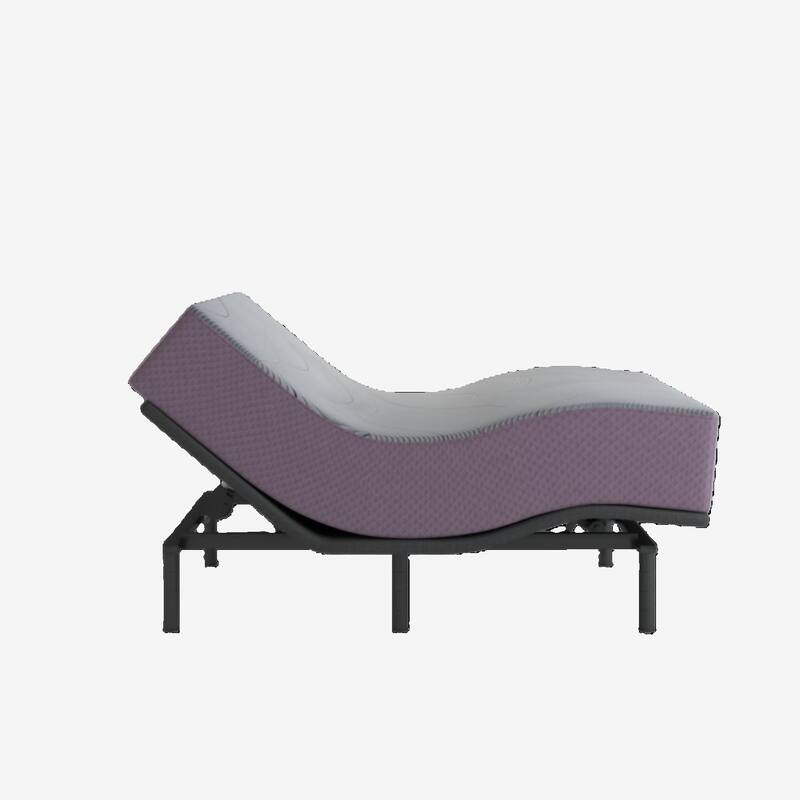 Purple - Premium Smart Modern Adjustable Steel Bed Base with App Control and Zero-Gravity® Preset