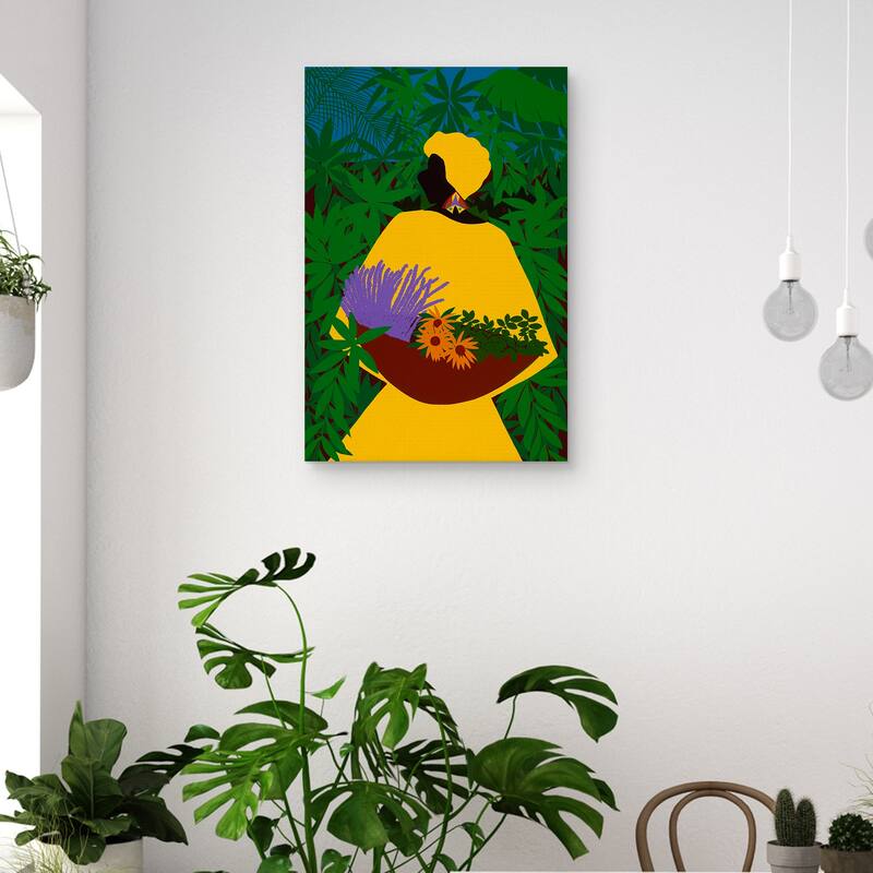 Aja Yoruba Goddess of Healing by Synthia SAINT JAMES Canvas Art Print