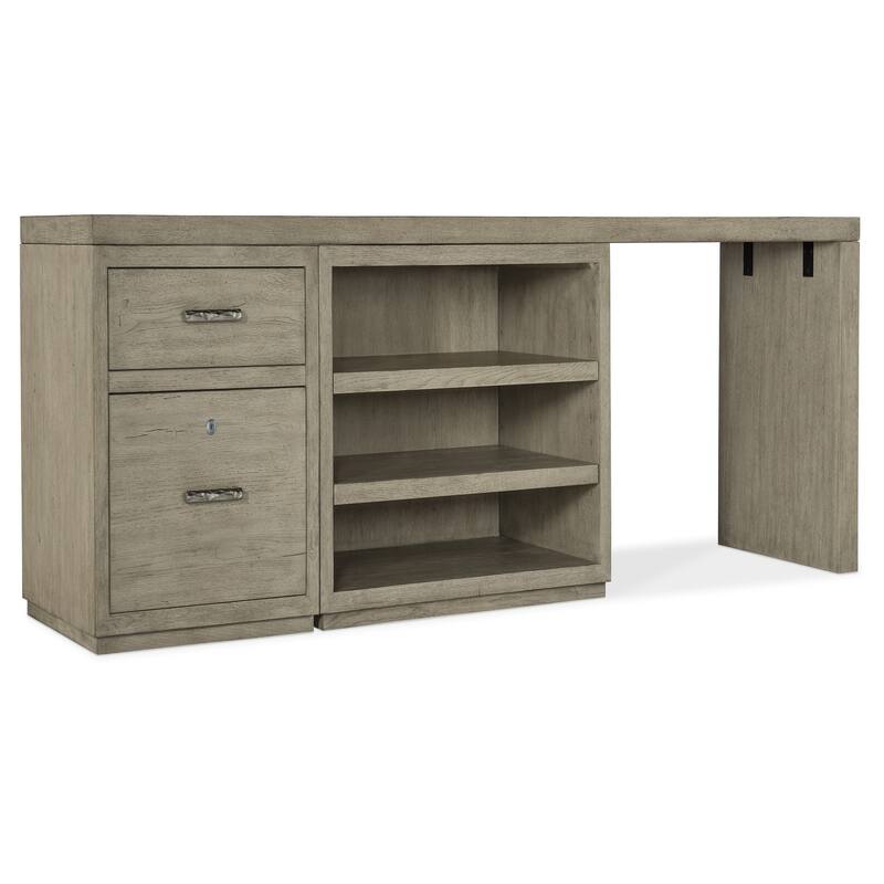 Linville Falls 96" Desk with File and Open Desk Cabinet