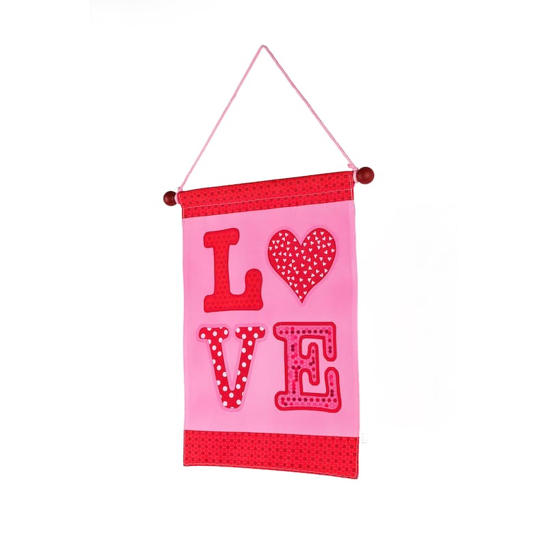 National Tree Company 18 in. Valentine's "Love" Banner