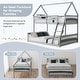 preview thumbnail 5 of 8, Costway Twin Over Full House Bunk Bed with Ladder & Guardrails - See Details