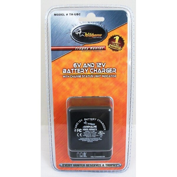 Wildgame Innovations WGI-TH-UBCM 6/12 Volt Universal Battery Charger