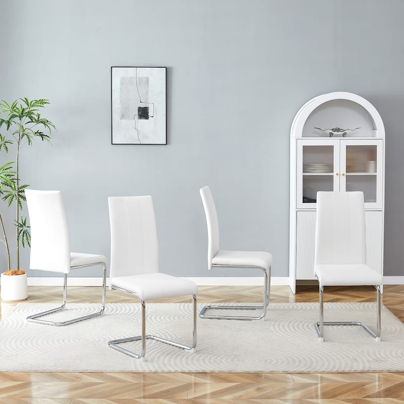 4-Pack Modern High-Back Dining Chairs