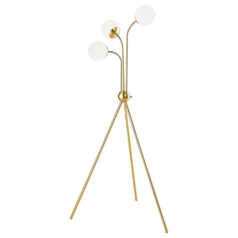 Miley 66-inch Spherical Bulb Tripod Tree Floor Lamp Gold - Gold
