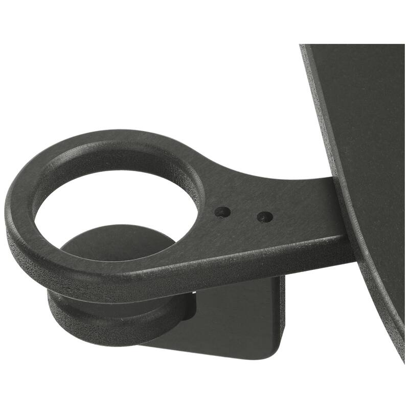 Brighton Outdoor Poly Reclining Chaise Lounge with Wheels & Cup Holder (Set of 4)