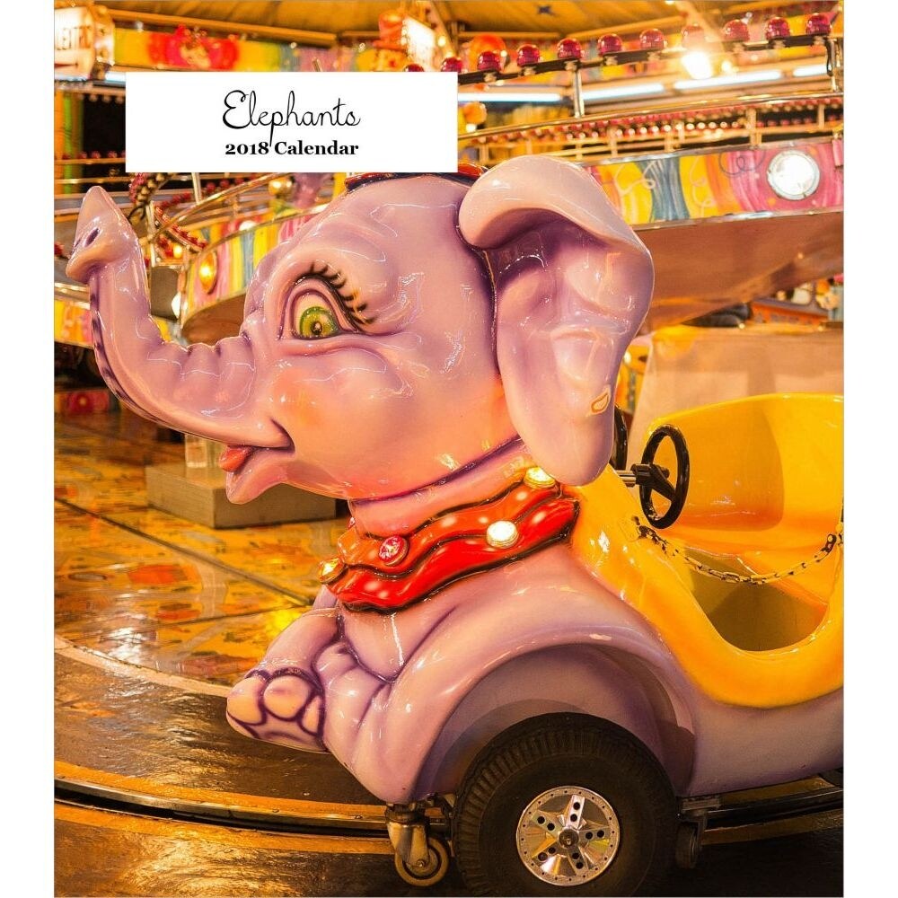 Shop Elephants Desk Calendar Wildlife By Retrospect Group Free