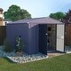 preview thumbnail 10 of 34, VEIKOUS Outdoor Metal Storage Shed with Lockable Door and Air Vents for Garden 8x10