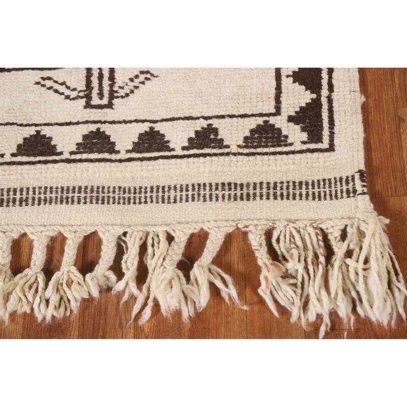Natural Dye Tribal Anatolian Oriental Runner Rug Handmade Wool Carpet - 2'11"x 11'10"