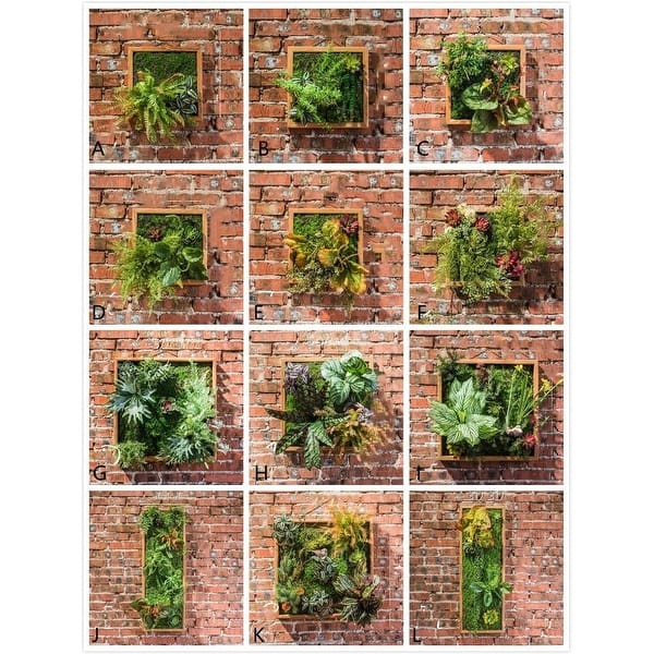 Shop Rusticreach Artificial Plant Succulent Wall Art Overstock