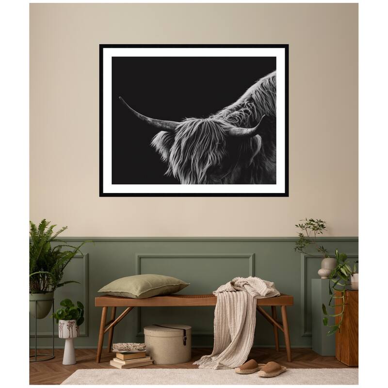 Kate and Laurel Scottish Highland No. 6 by Crystal Lynn Collins Framed Wall Art Print
