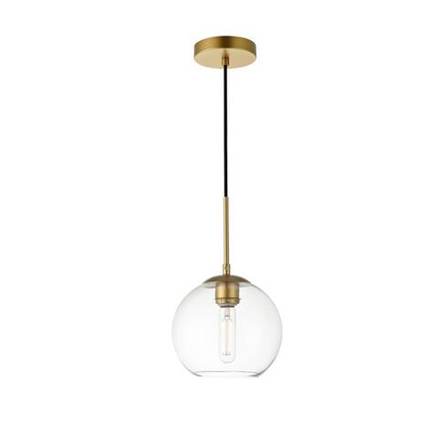 1-Light Pendant with 8 inch Clear Glass