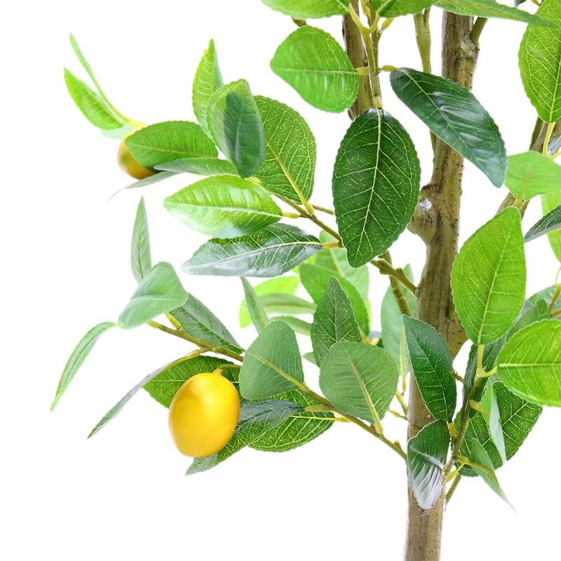 Artificial Lemon Tree With Realistic Trunks And Leaves