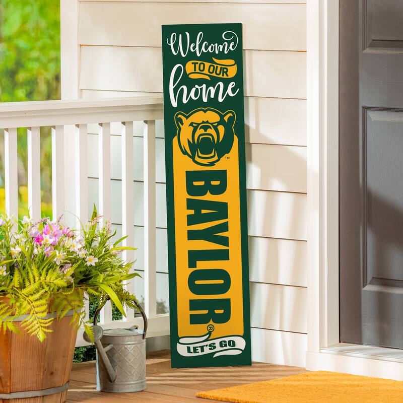 47" Double Sided Seasonal Porch Leaner, Baylor University - 47" x 11.25" - Halloween