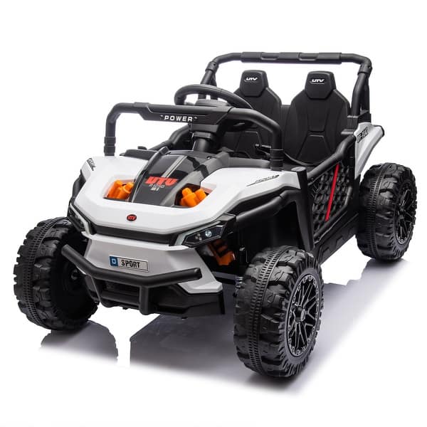 slide 2 of 100, Kids Ride-On Car with Music, Suspension, Storage & Remote Control