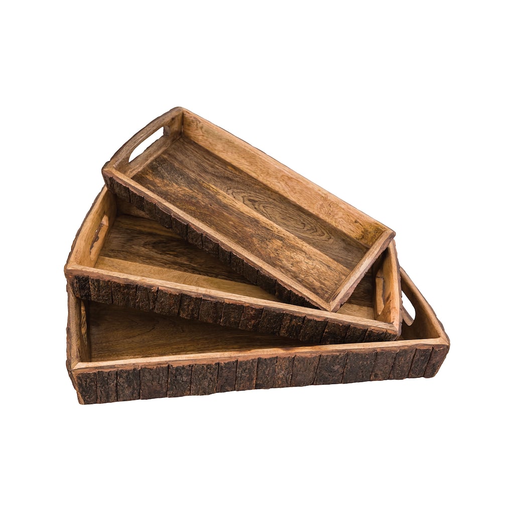 Elk Home Hollingsworth Natural Wood 20 Inch Wide Tray