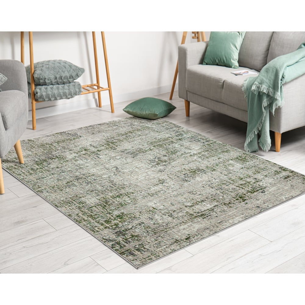 Admire Home Living Lucio 1241 Transitional Striated Area Rug