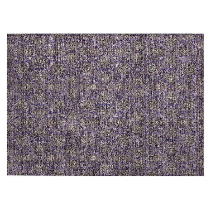 Machine Washable Indoor/ Outdoor Chantille Traditional Floral Rug