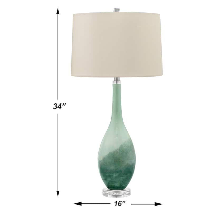 Salato 34 in. Sea Salt Glass Table Lamp