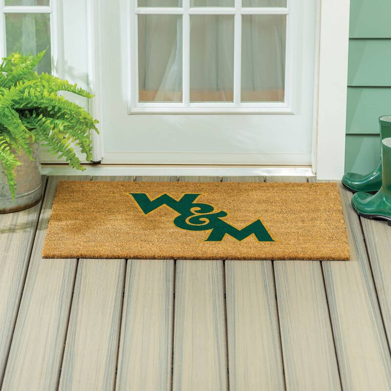 William & Mary Full Color Indoor/Outdoor Coir Mat