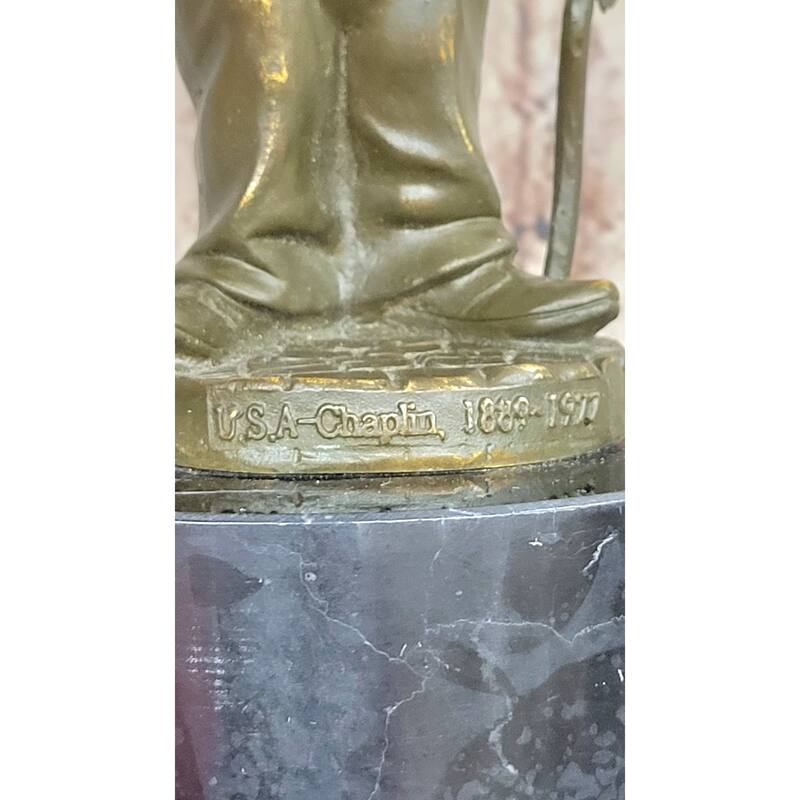 Charlie Chaplin Bronze Statue – Vintage Comedy Tribute Sculpture