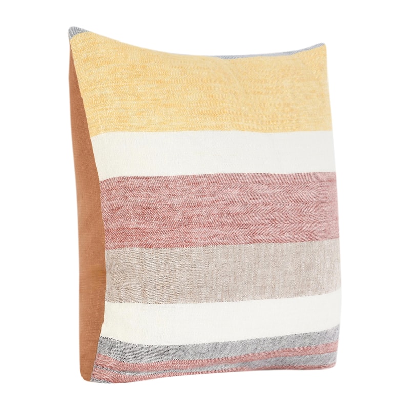 Villa by Classic Home Crawford 22" Belgian Linen Throw Pillow