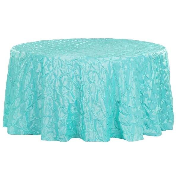 Shop 1 Pk 120 Pinchwheel Round Tablecloth Turquoise Overstock 31679668