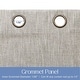 preview thumbnail 81 of 90, Linen Texture 100% Blackout Grommet Curtain Pair(2 panels)