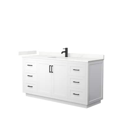 Miranda 66-inch Single Vanity, Quartz Top