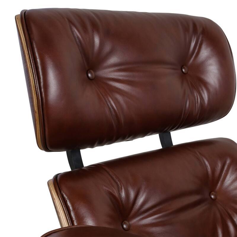 Mid Century Modern Leather Lounge Chair Armchair Recliner