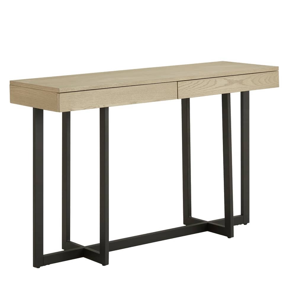 Eldersley Wood Finish Sofa Table with Two Drawers by iNSPIRE Q Modern