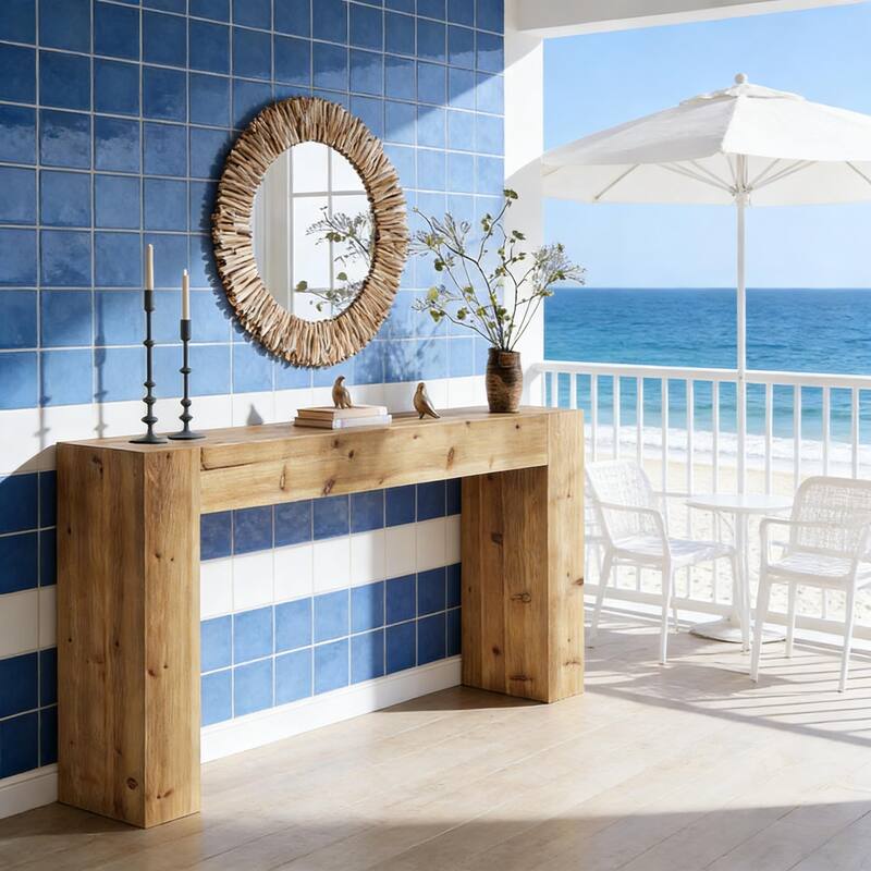 Wood Side Table,Minimalist Design Hallway Table,Console table