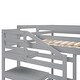 preview thumbnail 17 of 32, Transitional Style Multifunctional Wood Loft Bed Frame with Storage Wardrobe and Staircase,Full