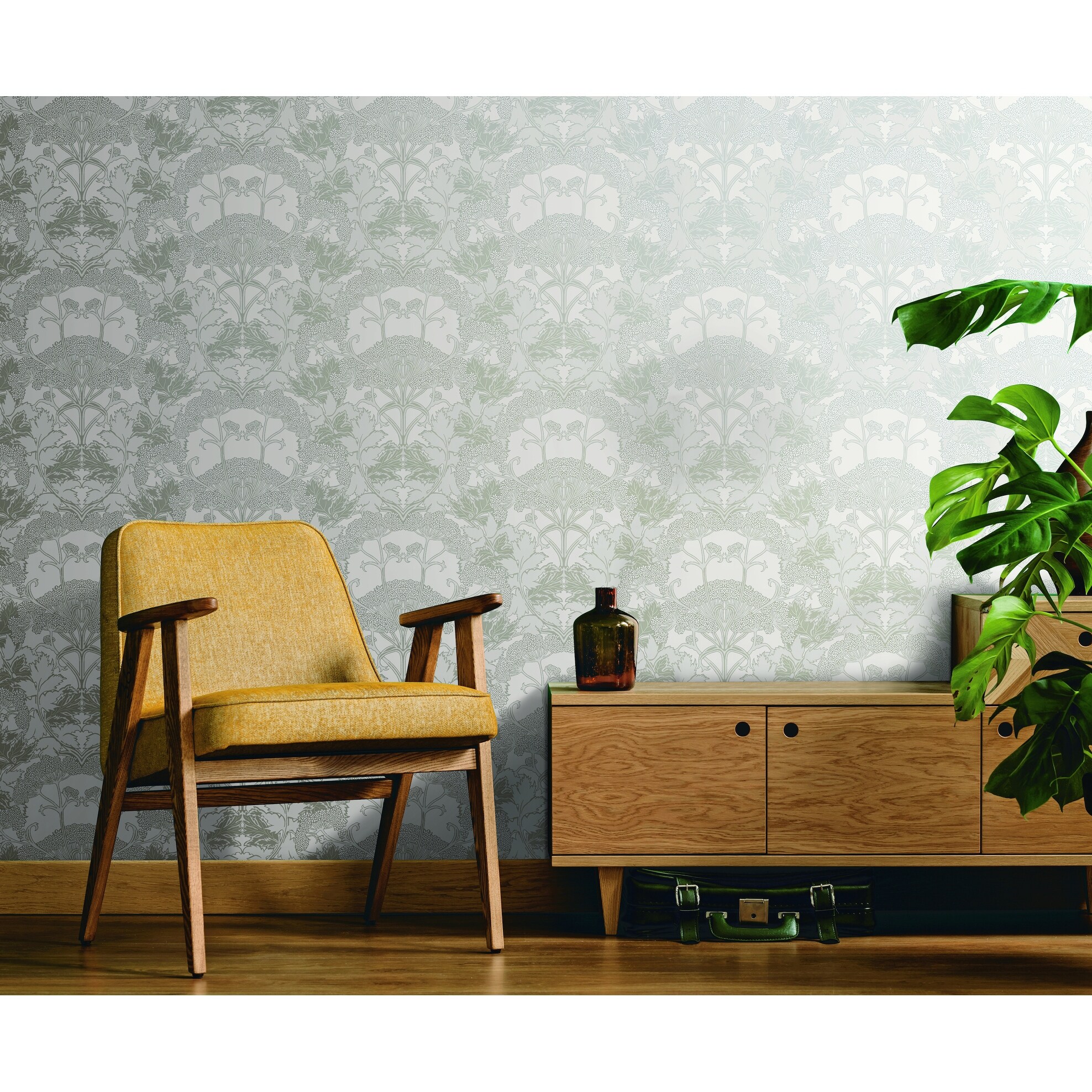 Portola Yarrow Nouveau Gray Cream Wallpaper On Sale Overstock 31593156 When used, it will help to lock in water. overstock com