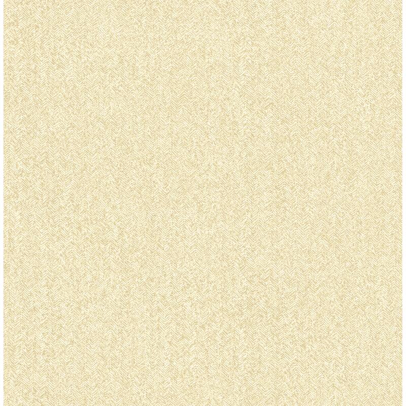 A-Street Prints Ashbee Yellow Faux Fabric Wallpaper