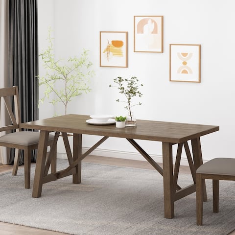 Fairgreens Farmhouse Wood Dining Table by Christopher Knight Home