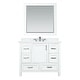 preview thumbnail 76 of 110, Altair Isla Single Bathroom Vanity Set and Aosta White Countertop with Mirror