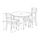 preview thumbnail 4 of 2, 3-Piece Kids Table and Chair Set - 30" - White