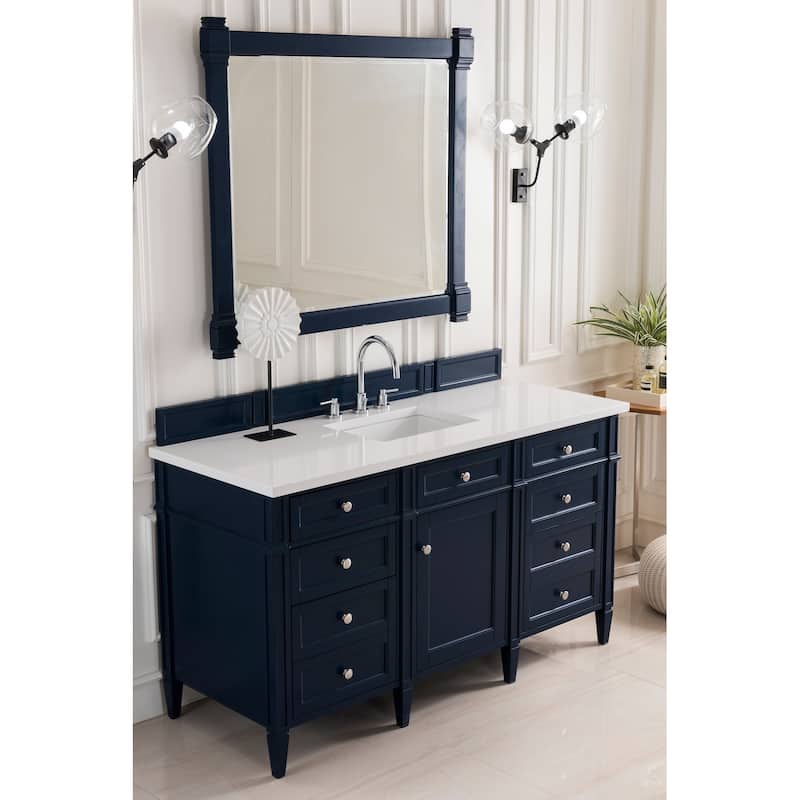 James Martin Vanities Brittany 60" Single Vanity, Victory Blue