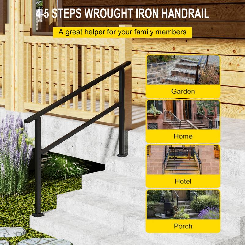 Premium Aluminum Handrail for Step Indoor Outdoor Three Size Available