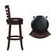 preview thumbnail 9 of 21, Rovinj Upholstered Back Swivel Bar Stool - Barstool