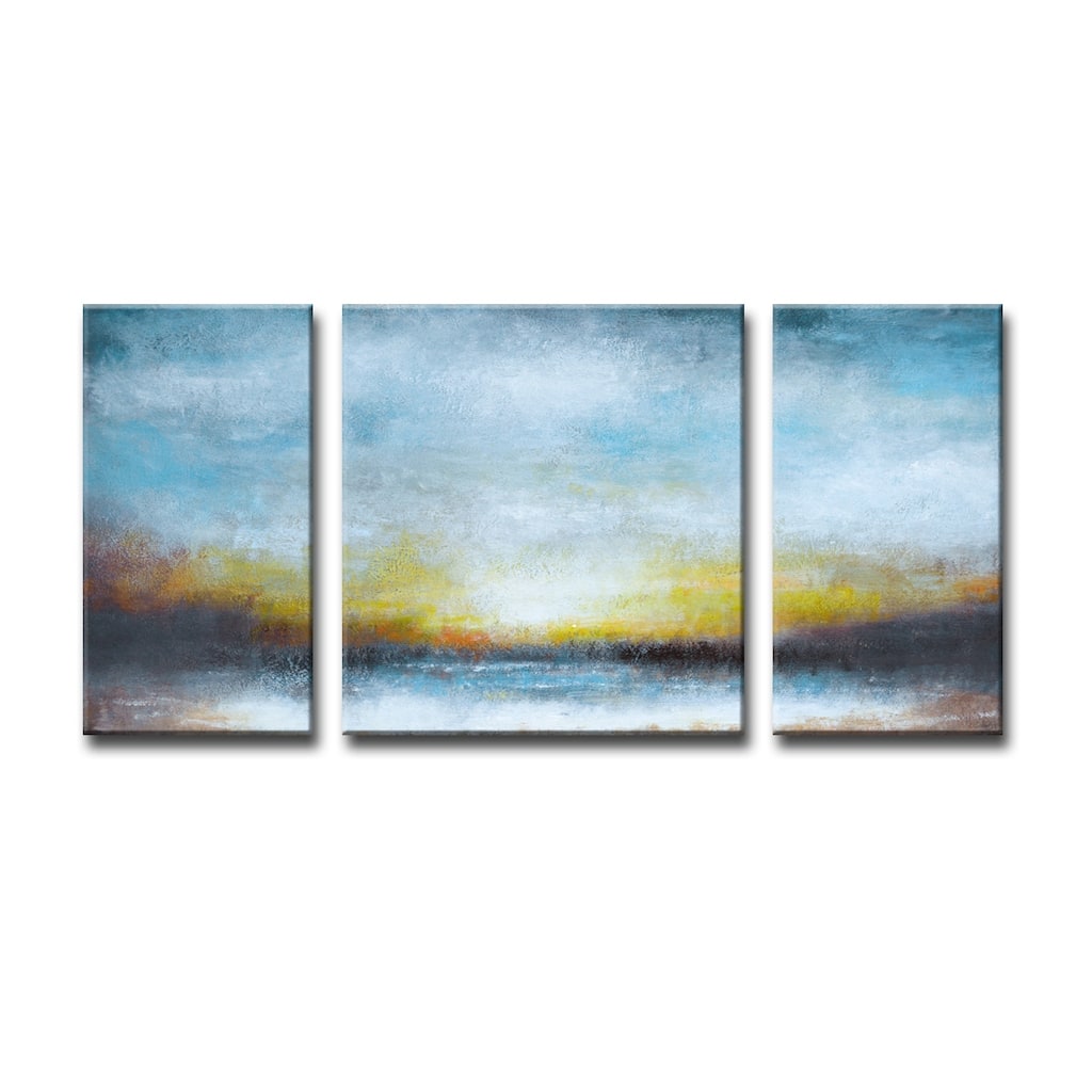 'Twilight' 3 Piece Wrapped Canvas Wall Art Set by Norman Wyatt Jr.