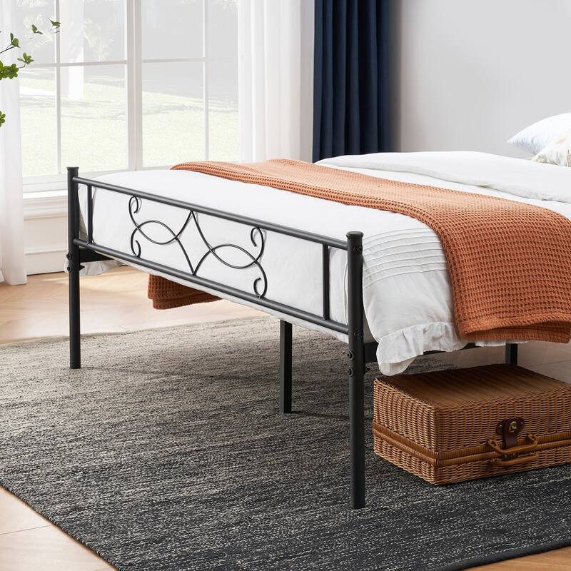 Taomika 3-pieces Bed Frame and Brown Nightstands Bedroom Sets