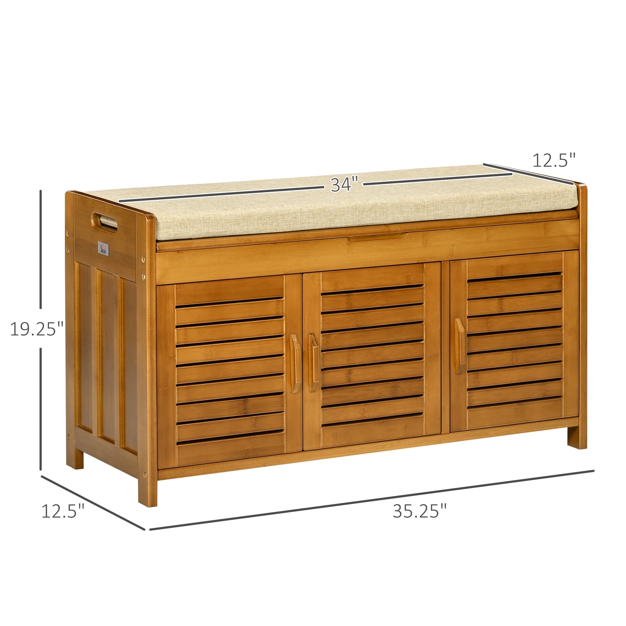 Outdoor shoe store bench seat
