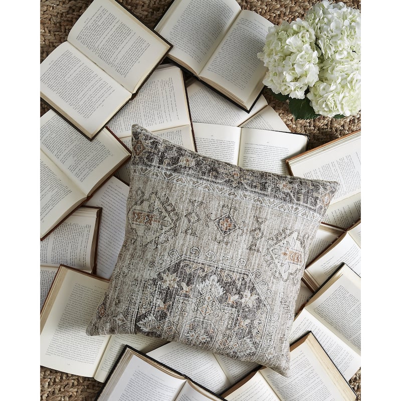 Signature Design by Ashley Roseridge Gray/Black Pillow (Set of 4)