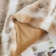 preview thumbnail 10 of 21, Home Soft Things Tip Dying Two Tone FauxFur Throw Thick Fuzzy Blanket