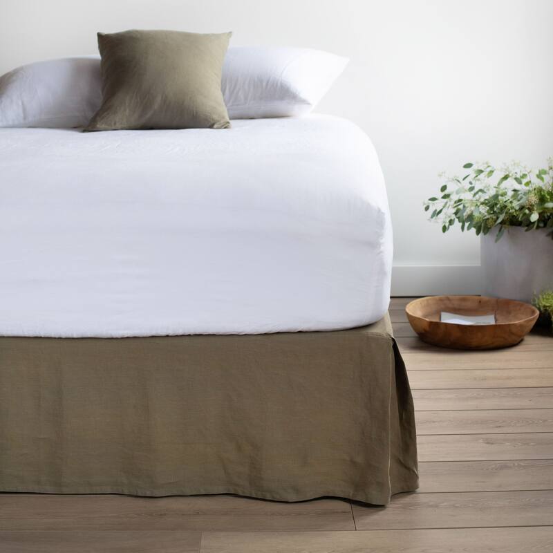 French Linen Pillow with Removable Sham by BOKSER HOME